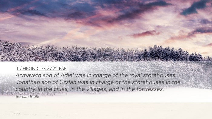1 Chronicles 27:25 BSB Bible Verse Image
