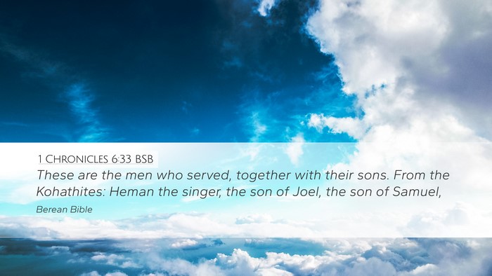 1 Chronicles 6:33 BSB Bible Verse Image
