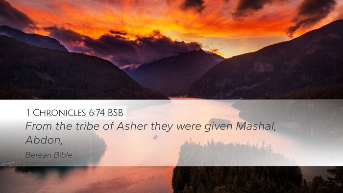 1 Chronicles 6:74 BSB Bible Verse Image
