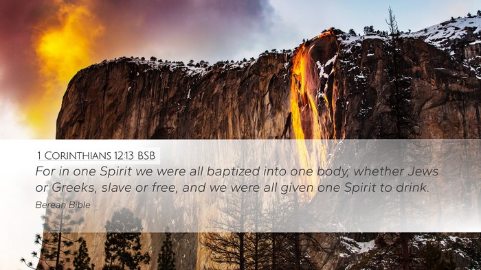 1 Corinthians 12:13 BSB Bible Verse Image