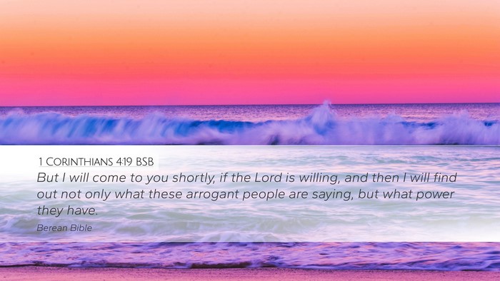 1 Corinthians 4:19 BSB Bible Verse Image