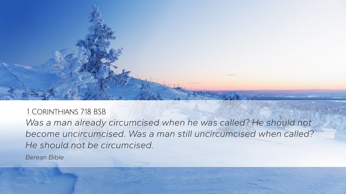 1 Corinthians 7:18 BSB Bible Verse Image