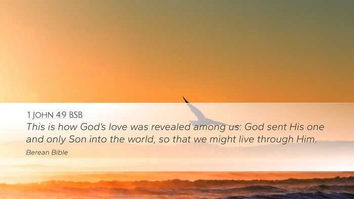 1 John 4:9 BSB Bible Verse Image