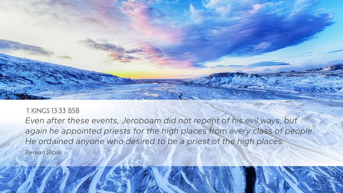 1 Kings 13:33 BSB Bible Verse Image