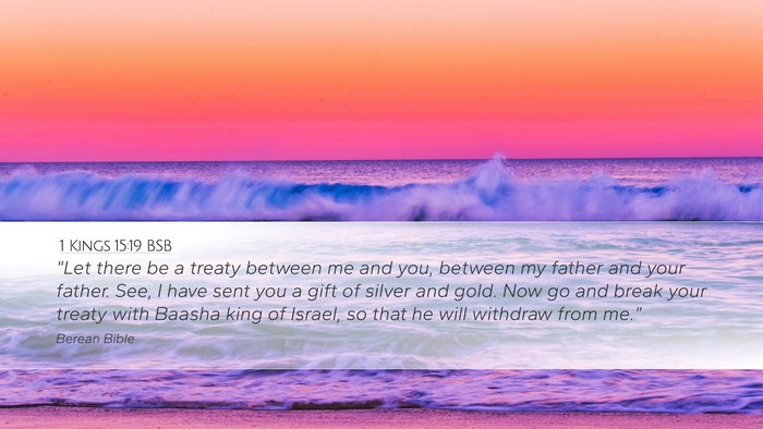 1 Kings 15:19 BSB Bible Verse Image