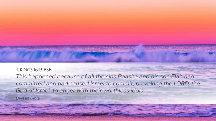 1 Kings 16:13 BSB Bible Verse Image