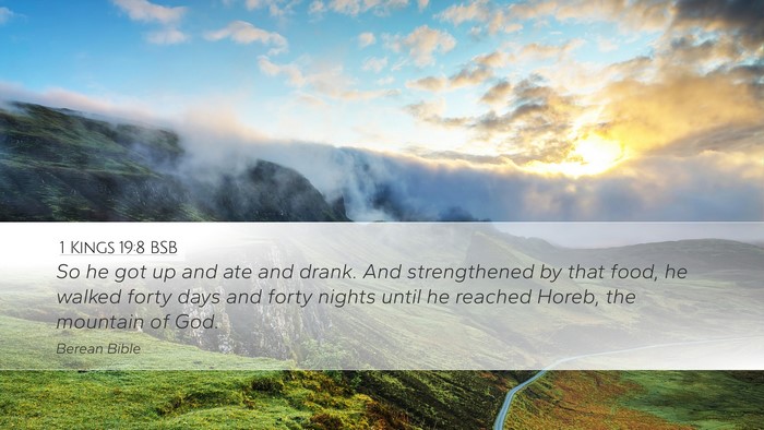 1 Kings 19:8 BSB Bible Verse Image