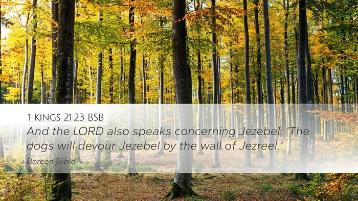 1 Kings 21:23 BSB Bible Verse Image