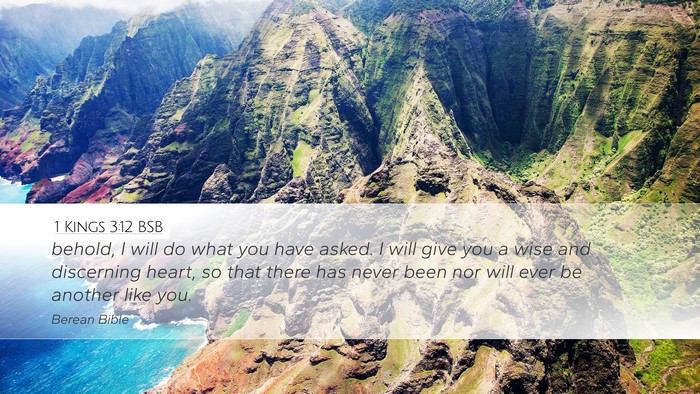 1 Kings 3:12 BSB Bible Verse Image