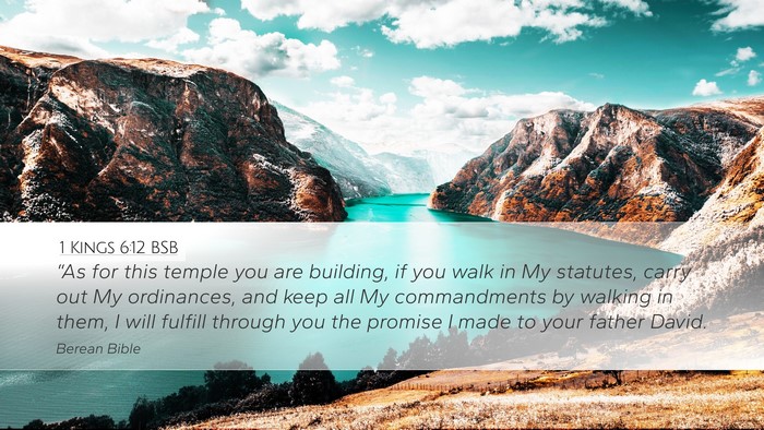 1 Kings 6:12 BSB Bible Verse Image