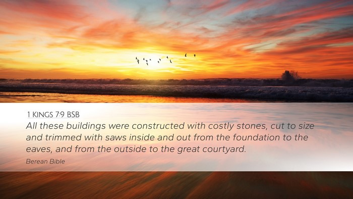 1 Kings 7:9 BSB Desktop Wallpaper - All these buildings were constructed with costly - Desktop Bible Verse Wallpaper