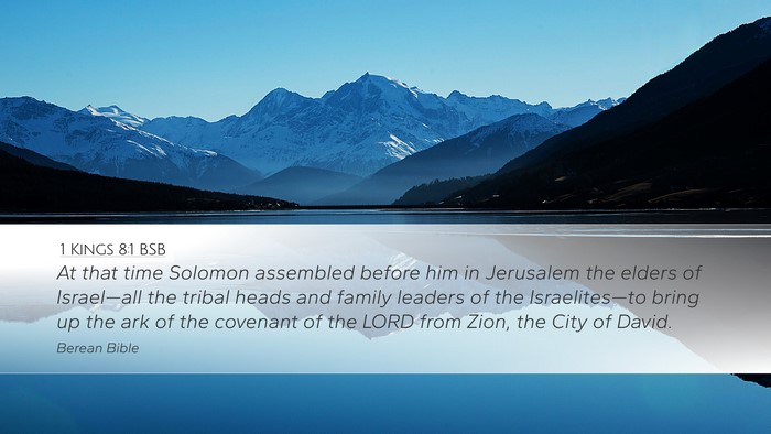 1 Kings 8:1 BSB Bible Verse Image