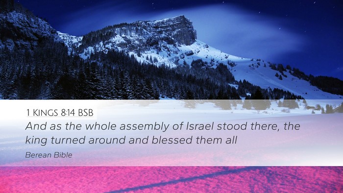 1 Kings 8:14 BSB Bible Verse Image