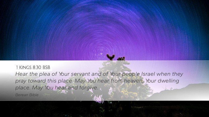 1 Kings 8:30 BSB Bible Verse Image
