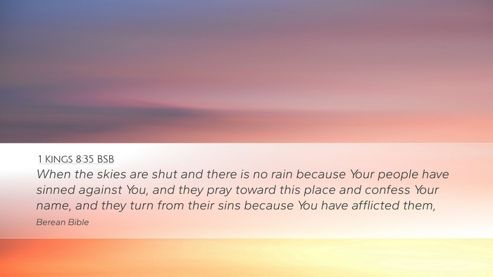1 Kings 8:35 BSB Bible Verse Image