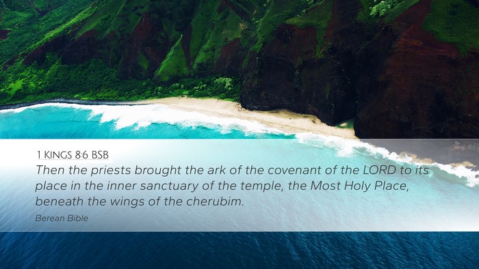 1 Kings 8:6 BSB Bible Verse Image