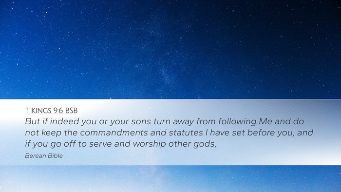 1 Kings 9:6 BSB Bible Verse Image