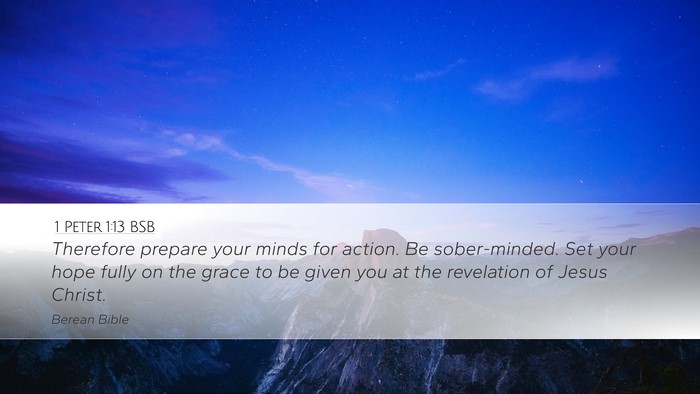 1 Peter 1:13 BSB Bible Verse Image