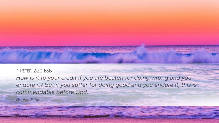 1 Peter 2:20 BSB Bible Verse Image