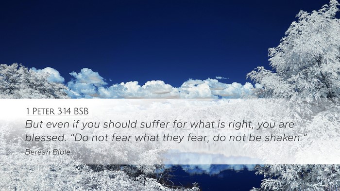 1 Peter 3:14 BSB Bible Verse Image