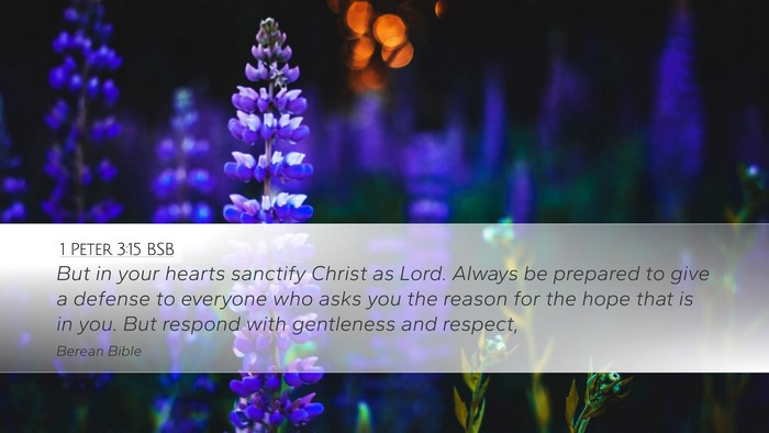 1 Peter 3:15 BSB Bible Verse Image