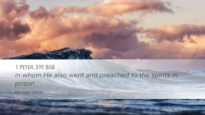 1 Peter 3:19 BSB Bible Verse Image