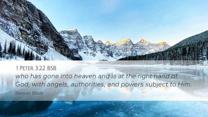 1 Peter 3:22 BSB Bible Verse Image
