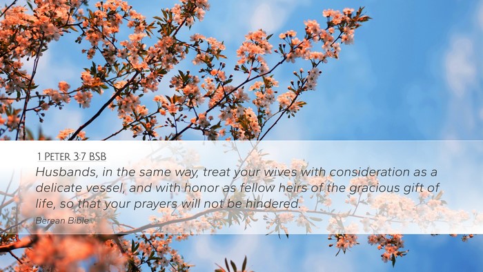 1 Peter 3:7 BSB Bible Verse Image