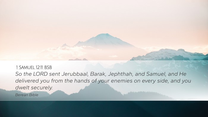 1 Samuel 12:11 BSB Bible Verse Image