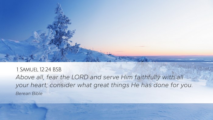 1 Samuel 12:24 BSB Bible Verse Image