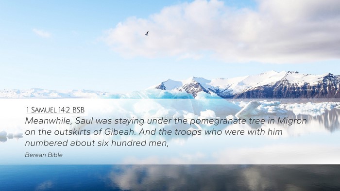 1 Samuel 14:2 BSB Bible Verse Image