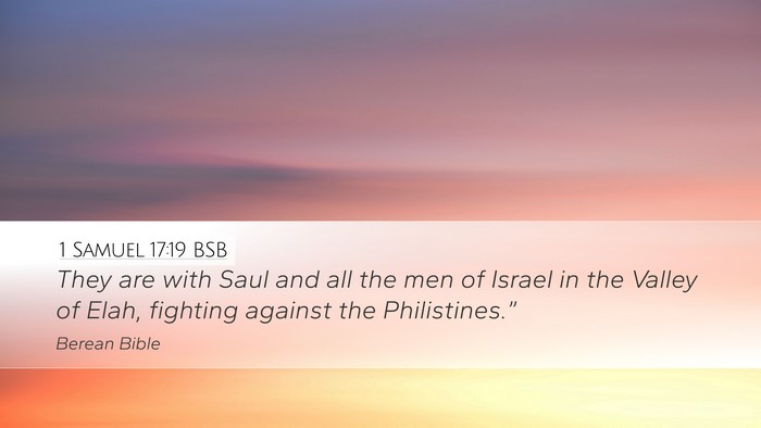 1 Samuel 17:19 BSB Bible Verse Image