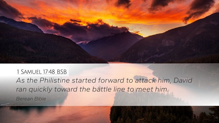 1 Samuel 17:48 BSB Bible Verse Image