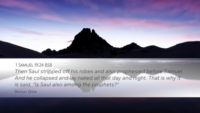1 Samuel 19:24 BSB Bible Verse Image