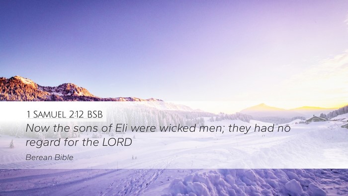 1 Samuel 2:12 BSB Bible Verse Image