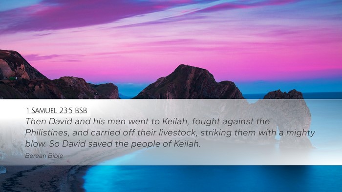 1 Samuel 23:5 BSB Bible Verse Image