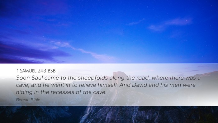 1 Samuel 24:3 BSB Bible Verse Image