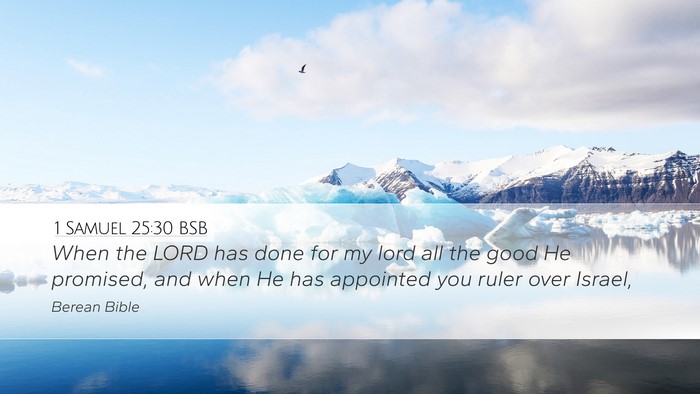 1 Samuel 25:30 BSB Bible Verse Image