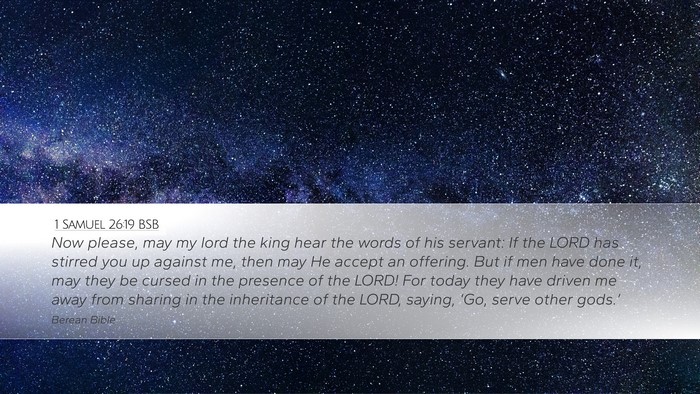 1 Samuel 26:19 BSB Bible Verse Image