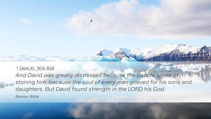 1 Samuel 30:6 BSB Bible Verse Image