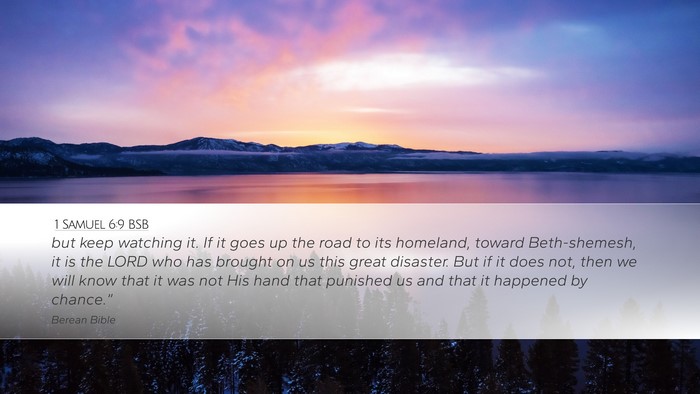 1 Samuel 6:9 BSB Bible Verse Image