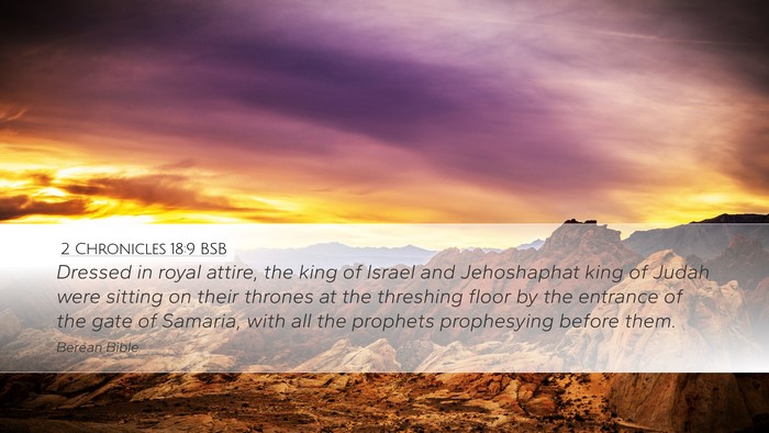 2 Chronicles 18:9 BSB Bible Verse Image