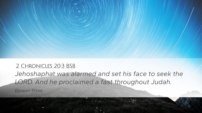 2 Chronicles 20:3 BSB Bible Verse Image