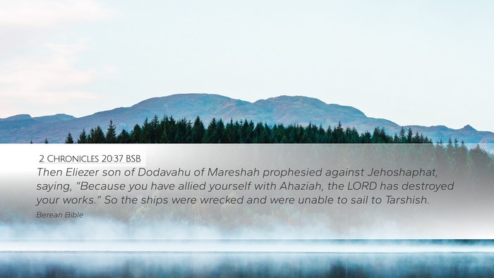 2 Chronicles 20:37 BSB Bible Verse Image
