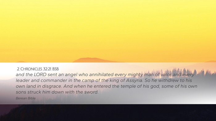 2 Chronicles 32:21 BSB Bible Verse Image