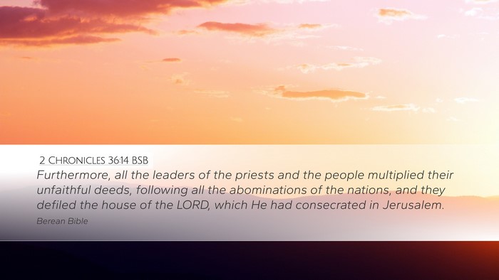 2 Chronicles 36:14 BSB Bible Verse Image