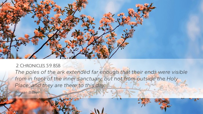 2 Chronicles 5:9 BSB Bible Verse Image