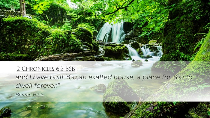2 Chronicles 6:2 BSB Bible Verse Image