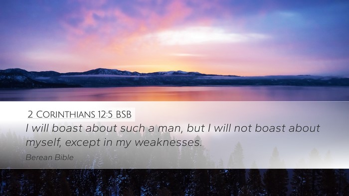2 Corinthians 12:5 BSB Bible Verse Image
