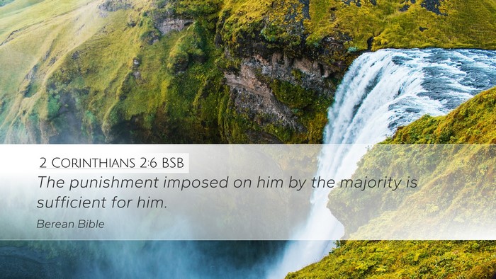 2 Corinthians 2:6 BSB Bible Verse Image